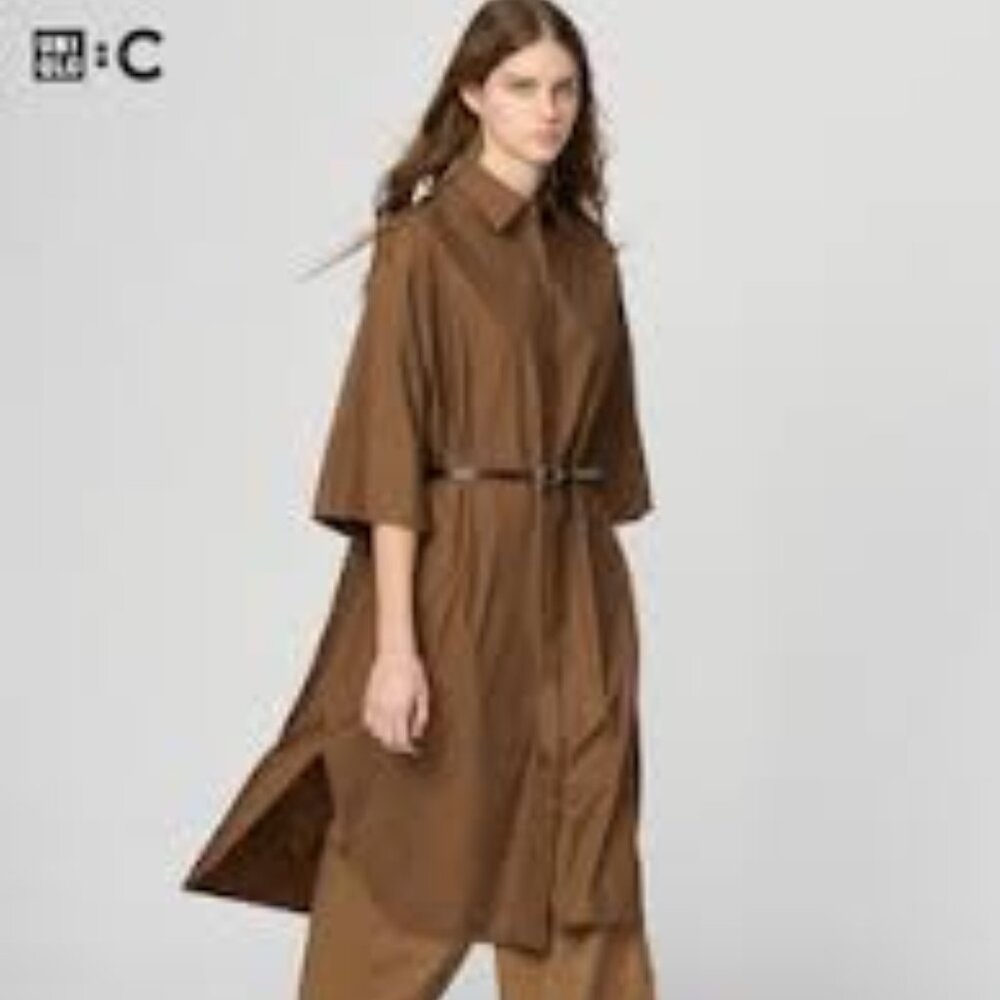 Uniqlo  Oversized Cotton Shirt Dress